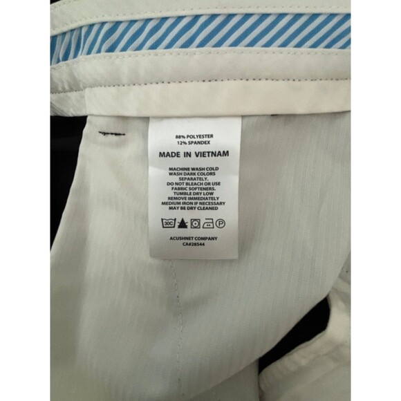 FJ FOOTJOY Black Flat Front Performance Stretch Golf‎ Pants Khakis Size 34x32 - Picture 8 of 10